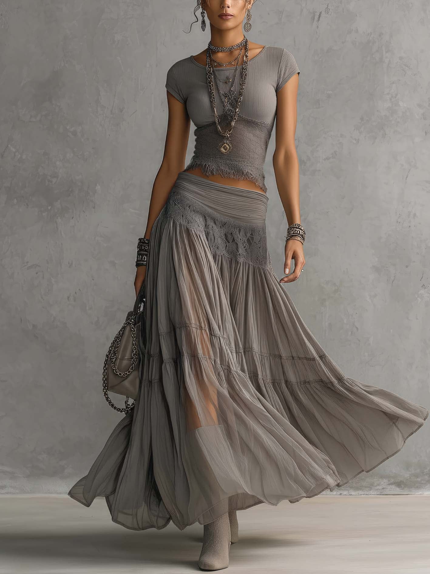 Katerina – Zračni Boho Couture Set