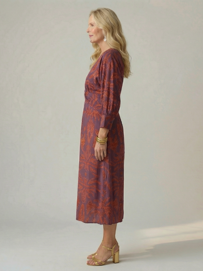 Lune | Prirodna Midi Haljina Wrap
