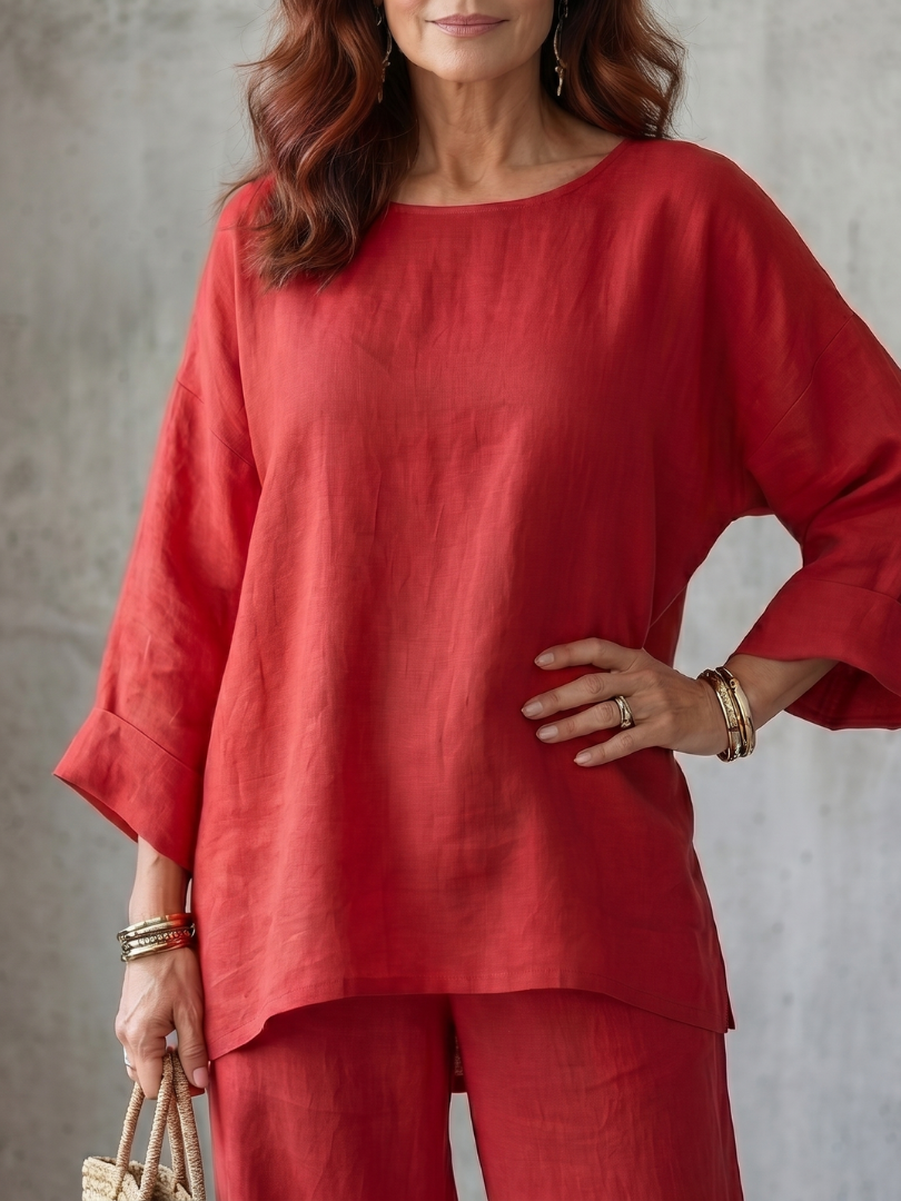Prué | Set Oversized Tunike s Širokim Hlačama
