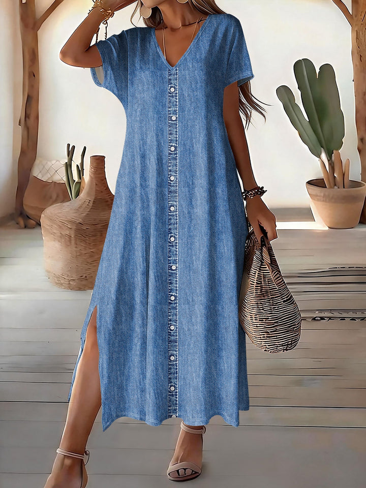 Helen | Stylové retro šaty z denimu