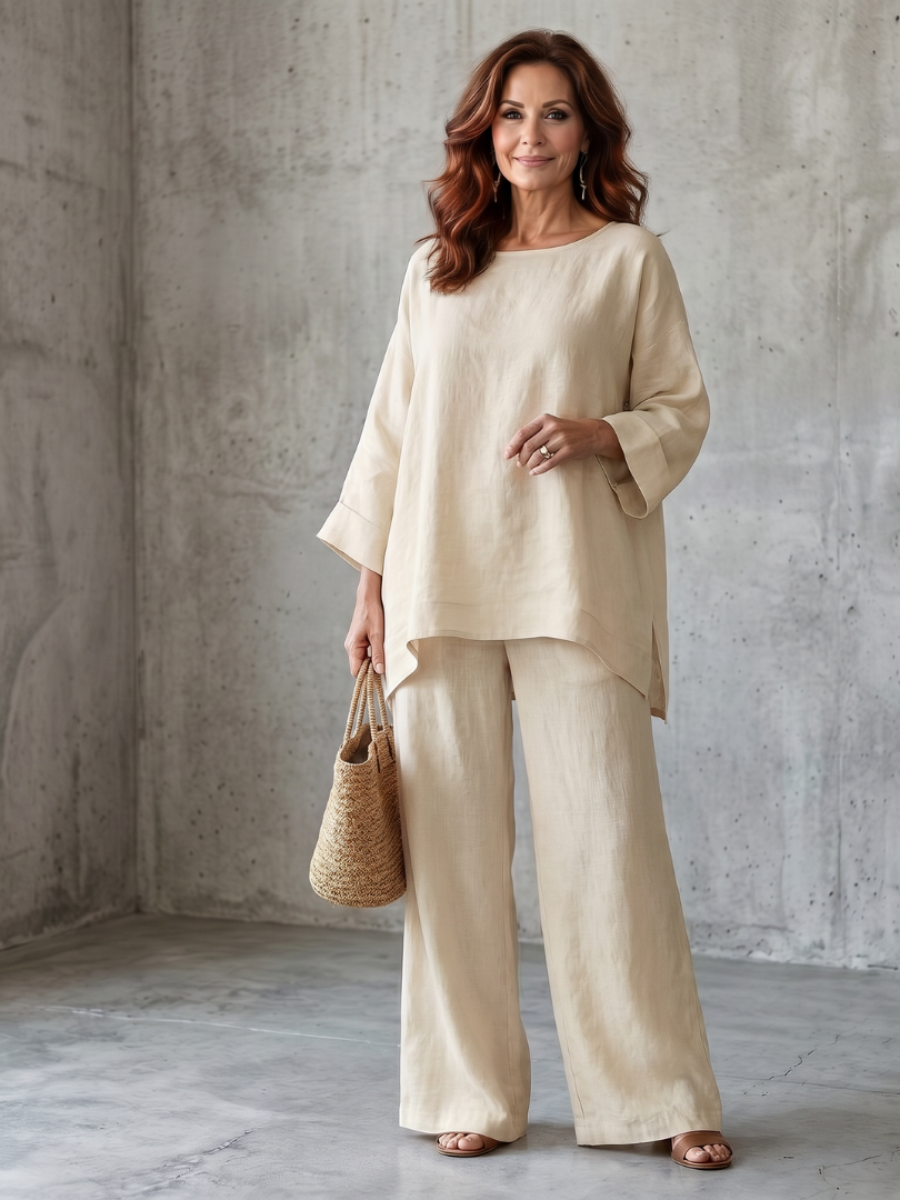 Prué | Set Oversized Tunike s Širokim Hlačama