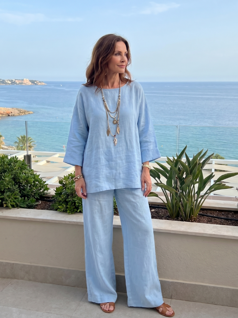Prué | Set Oversized Tunike s Širokim Hlačama