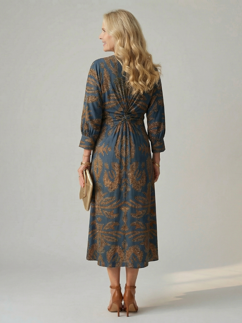 Lune | Prirodna Midi Haljina Wrap