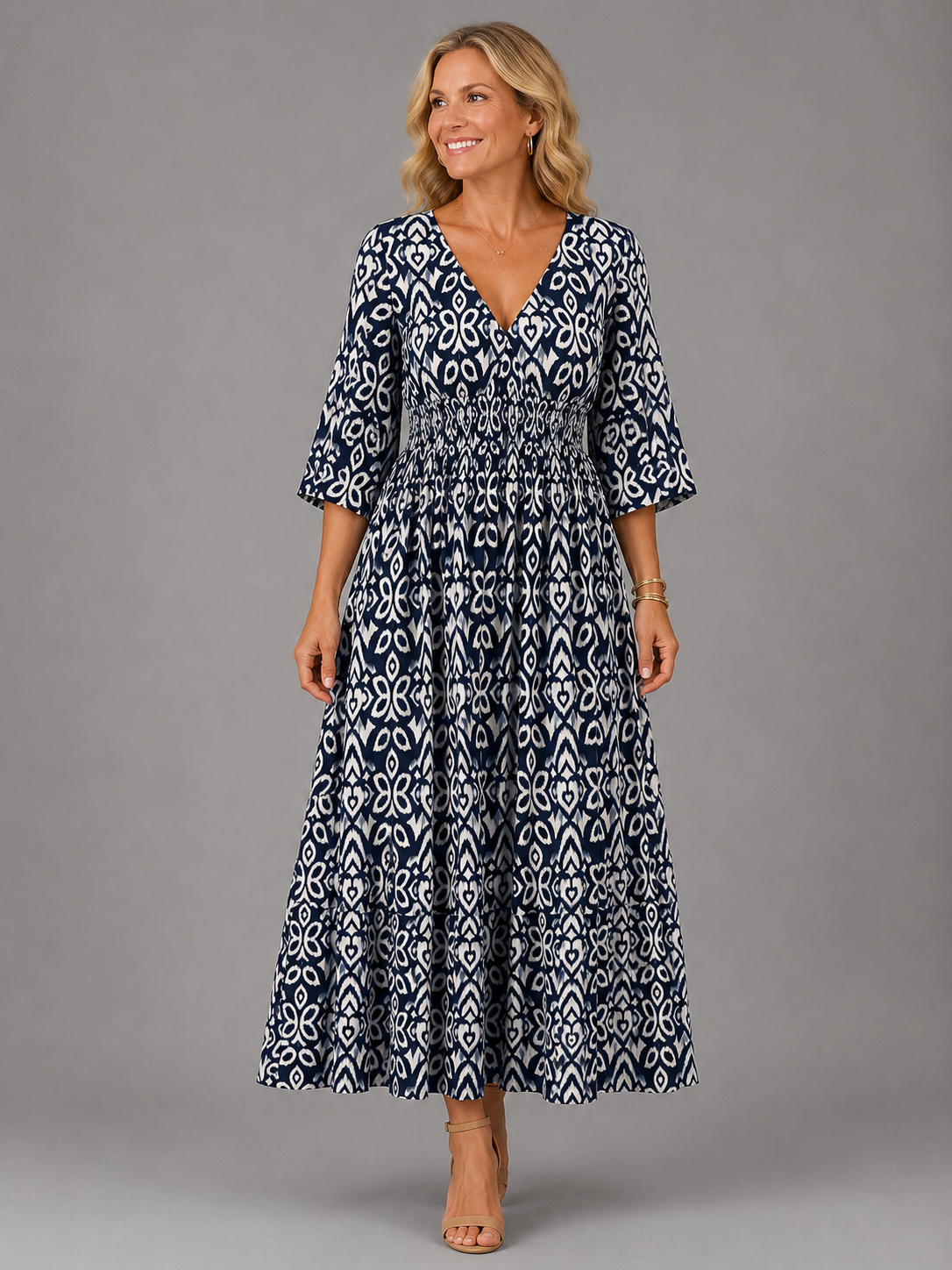 Althea™ | Midi haljina boemskog stila