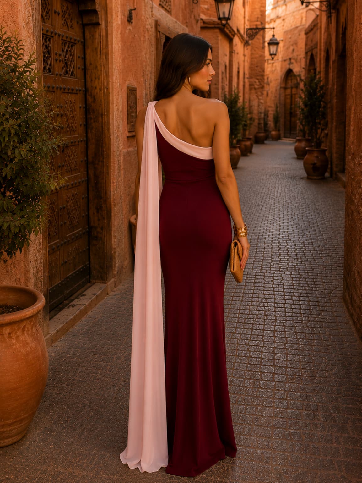 Vivian | Bordeaux haljina