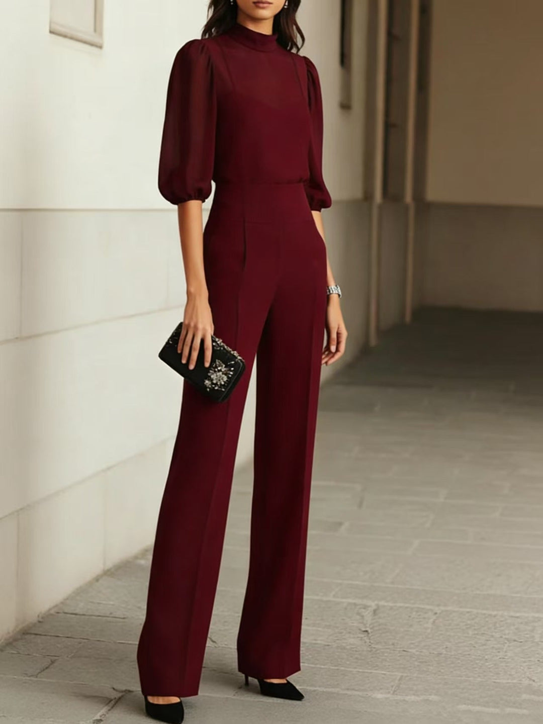 Adéla™ | Třídílný elegantní set s kardiganem, topem a kalhotami