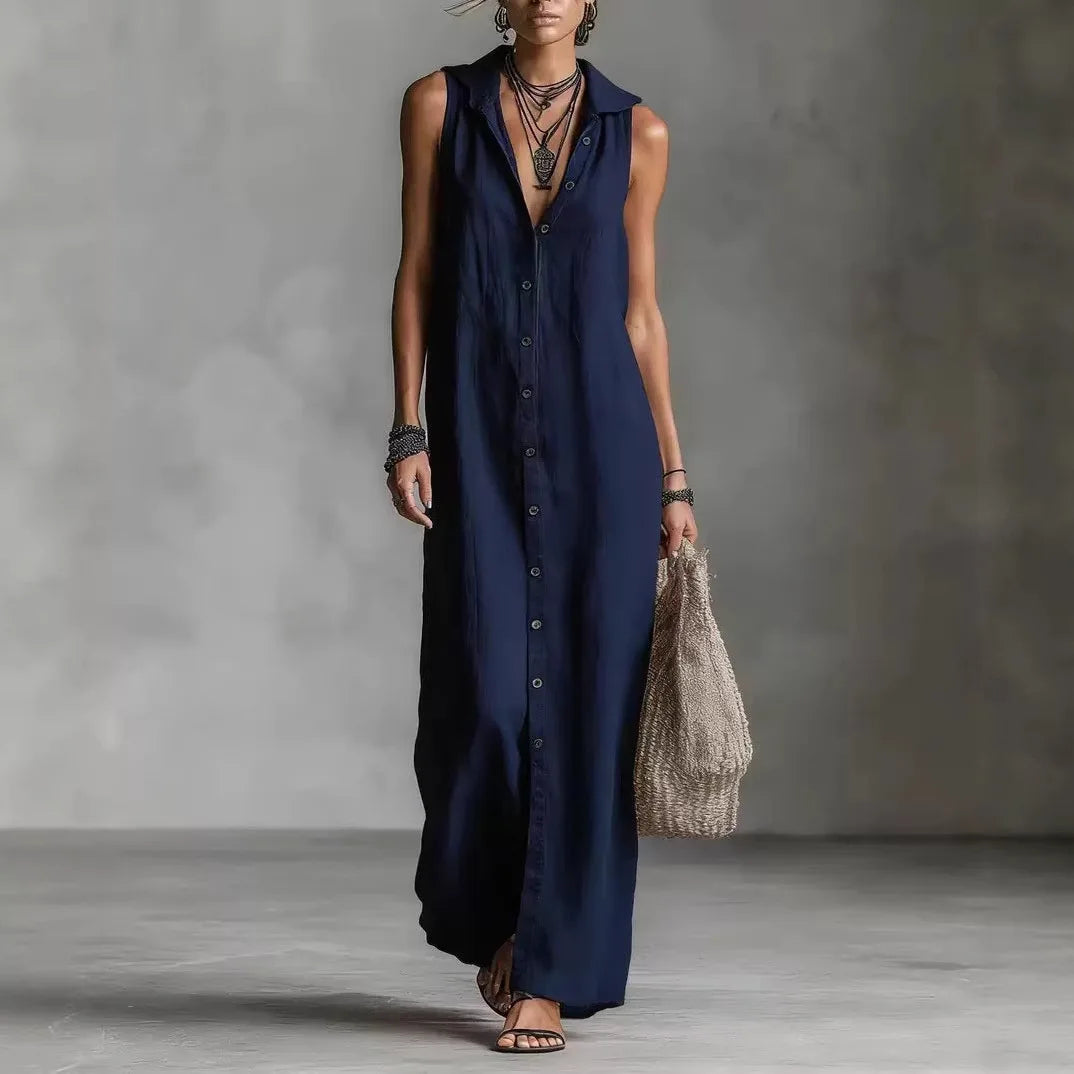 Penelopa | Elegantna i casual midi haljina s V izrezom