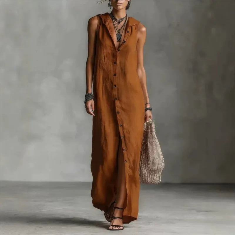 Penelopa | Elegantna i casual midi haljina s V izrezom