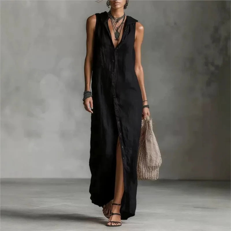Penelopa | Elegantna i casual midi haljina s V izrezom