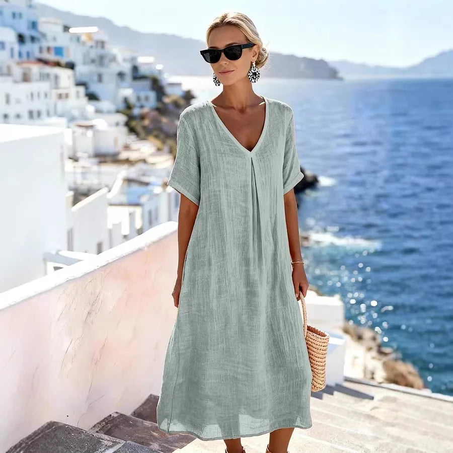 Melina™ | Lagana ljetna haljina s elegantnim lepršavim krojem