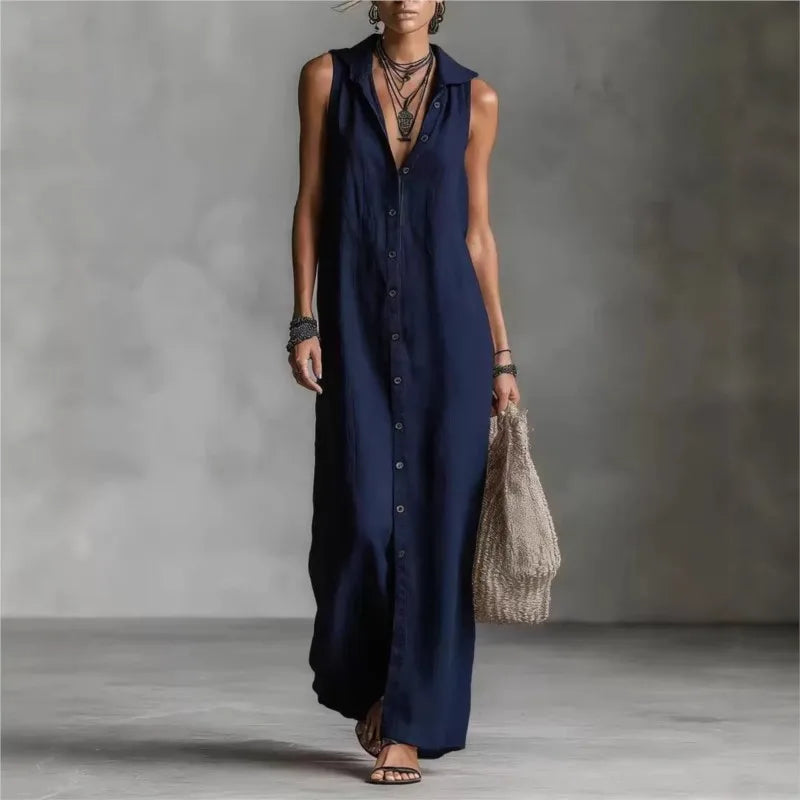 Penelopa | Elegantna i casual midi haljina s V izrezom