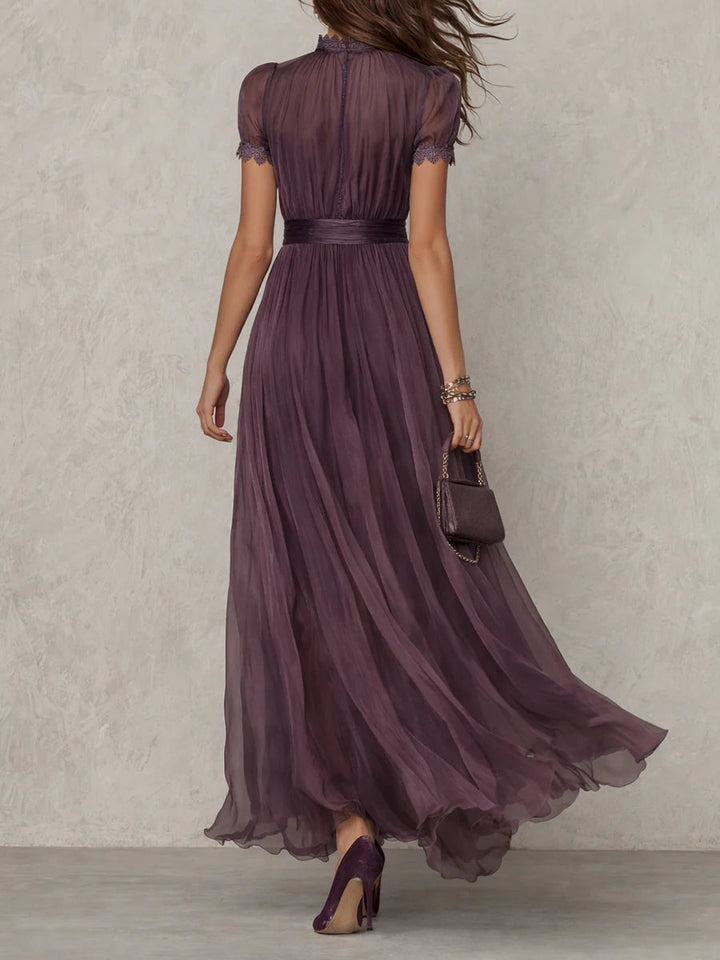 Ashley | Elegantní vintage maxi šaty z šifonu