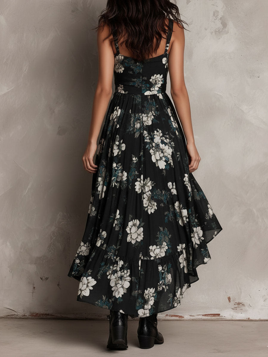 Esmé™ | Bohemian Cvjetna Maxi Haljina Bez Naramenica