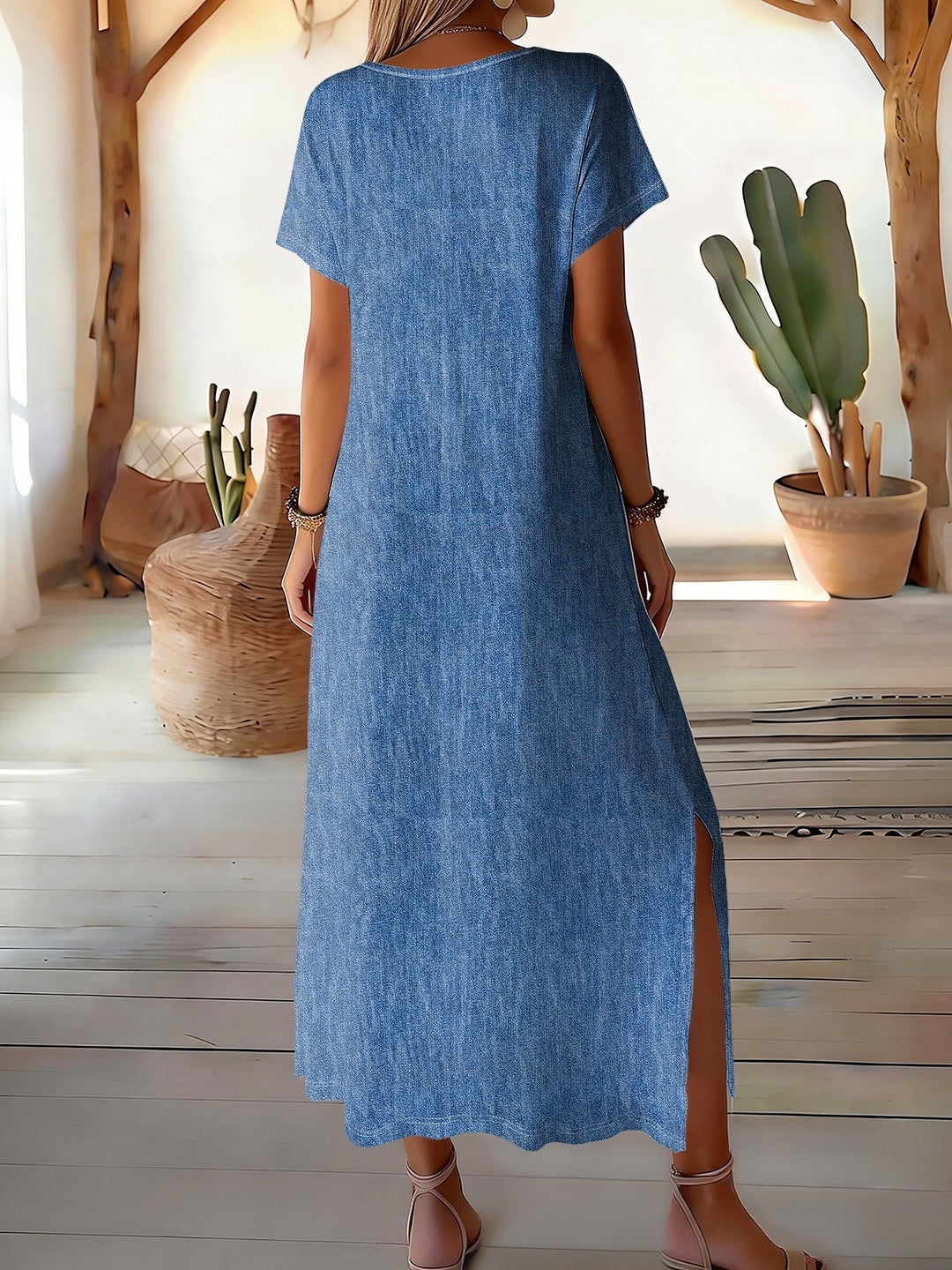 Helen | Stylové retro šaty z denimu