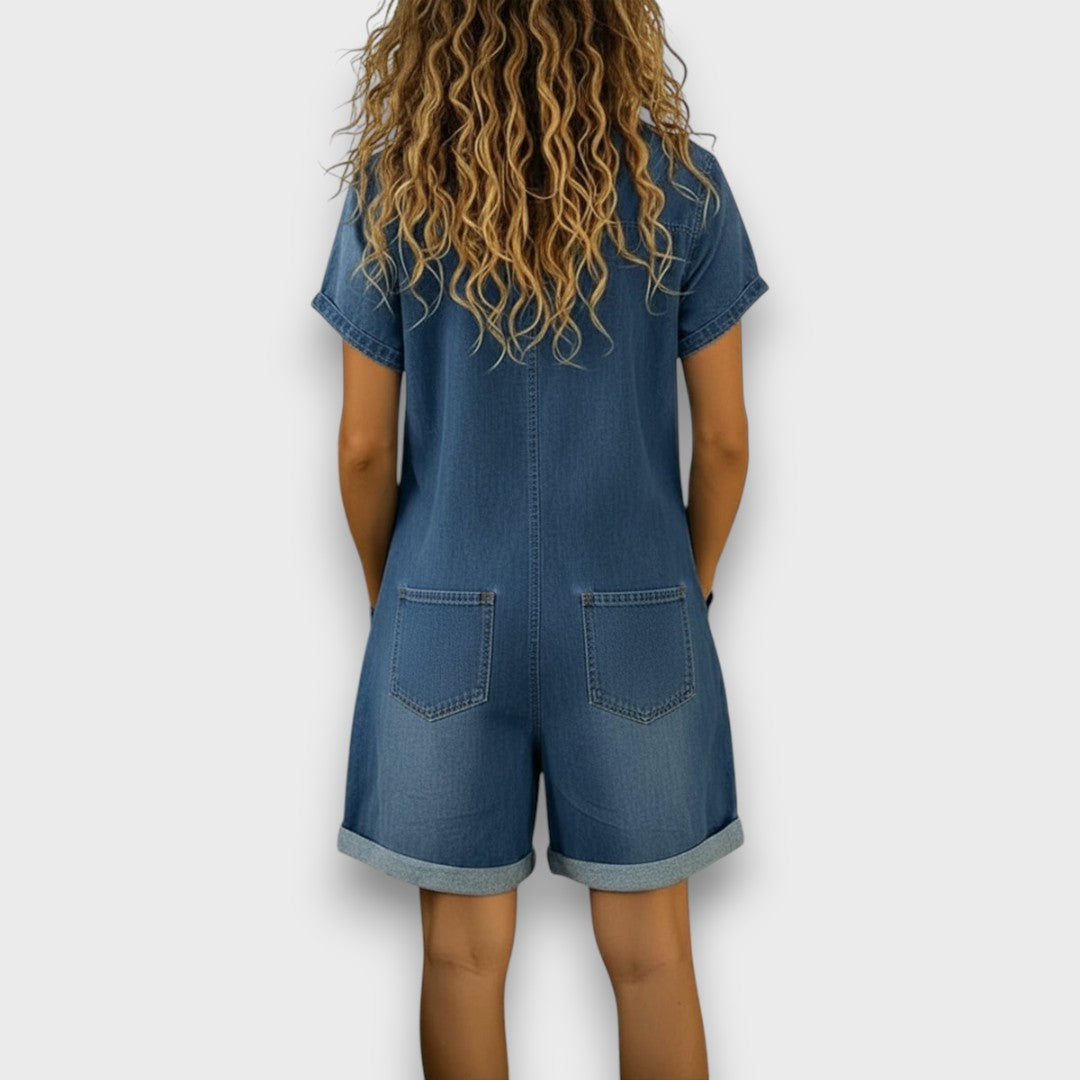 Joan | Vintage kratke hlače s denim izgledom