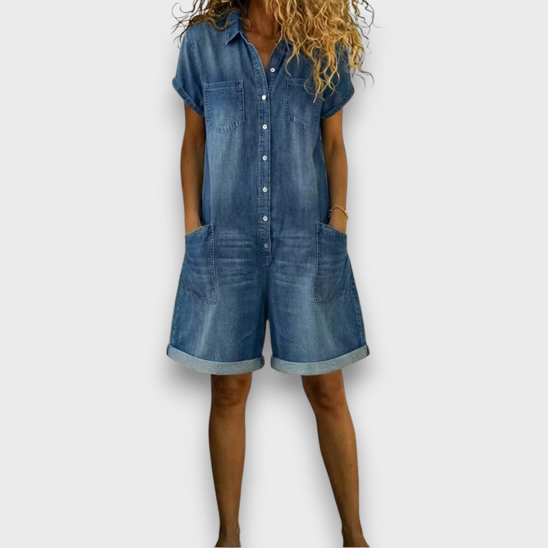 Joan | Vintage kratke hlače s denim izgledom