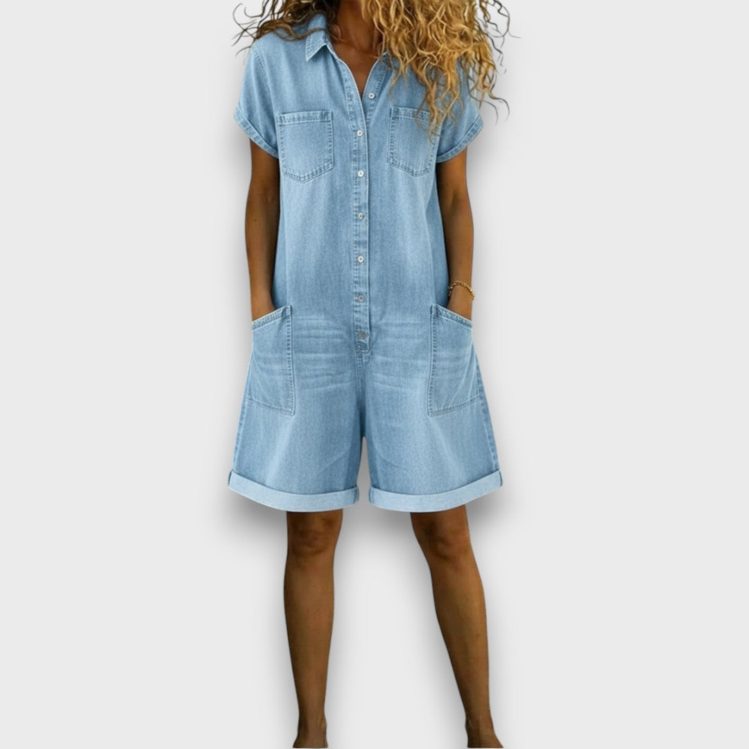 Joan | Vintage kratke hlače s denim izgledom