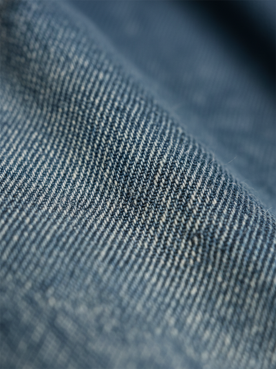 Karen | Vintage oprana mekana pamukova denim maxi haljina